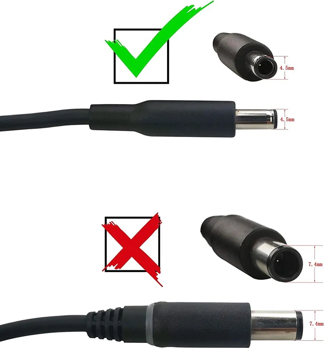 Dell PA-3E 90W Notebookadapter - 4.5mm - Zwart
