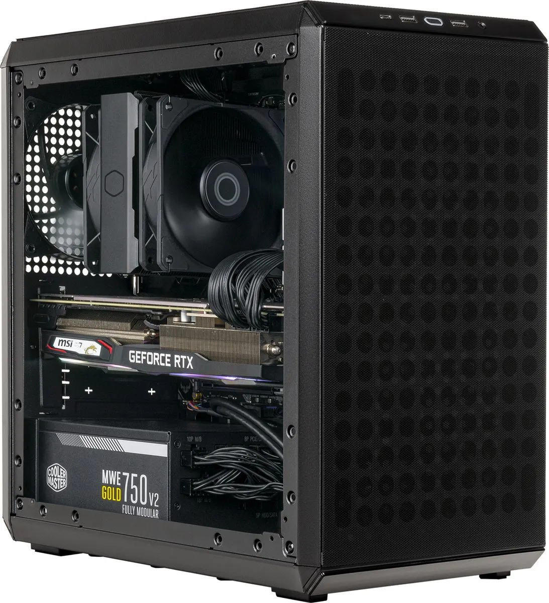 Cooler Master Q300L V2 Micro-ATX Behuizing - 1x 3.5" 2x 2.5" - USB-C