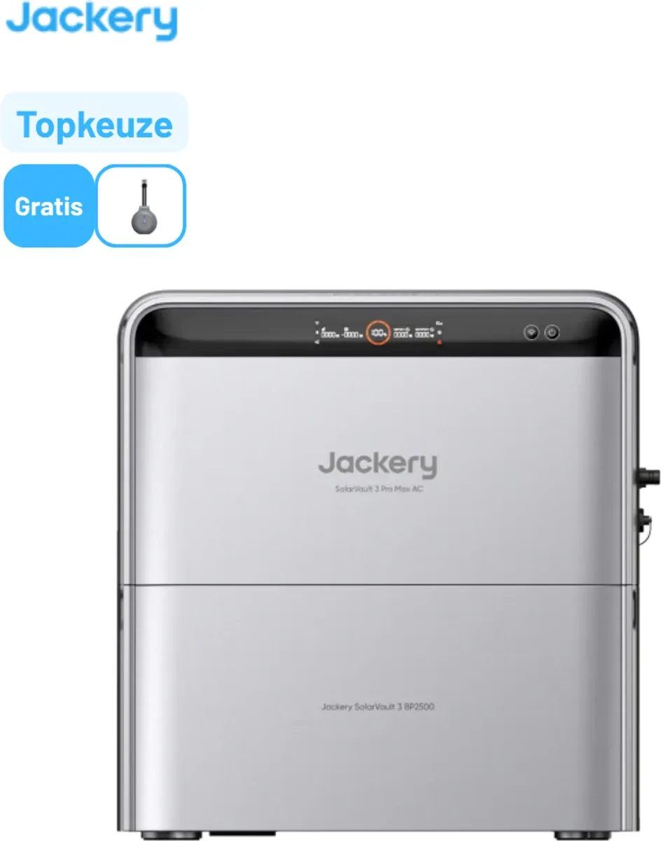 Jackery SolarVault 3 Pro Max AC Thuisbatterij 5,04 kWh