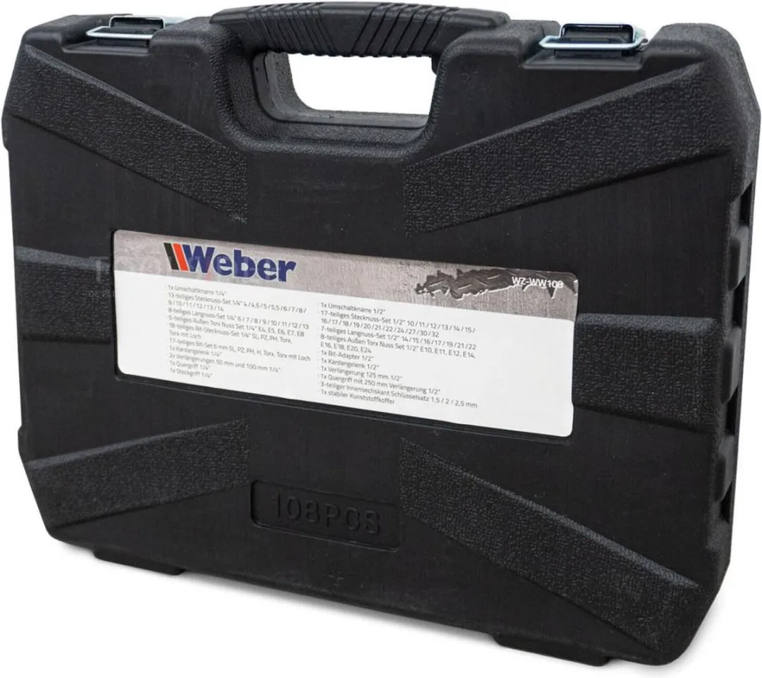 Weber Dopsleutelset 108-delig - 27mm