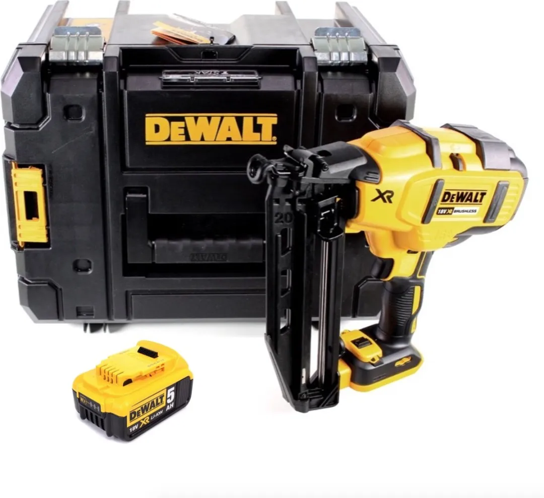 DeWalt DCN660NT Accu Spijkerapparaat 18V 32-63mm - 5.0Ah - Koffer