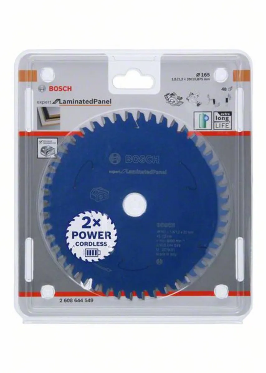 Bosch Expert 2608644549 Cirkelzaagblad 165mm - 48T - Hout