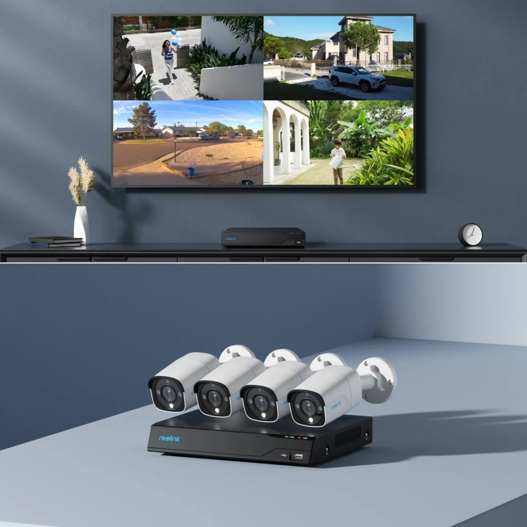 Reolink NVS8-8MB4 beveiligings set - 8MPixel - 4 camera's