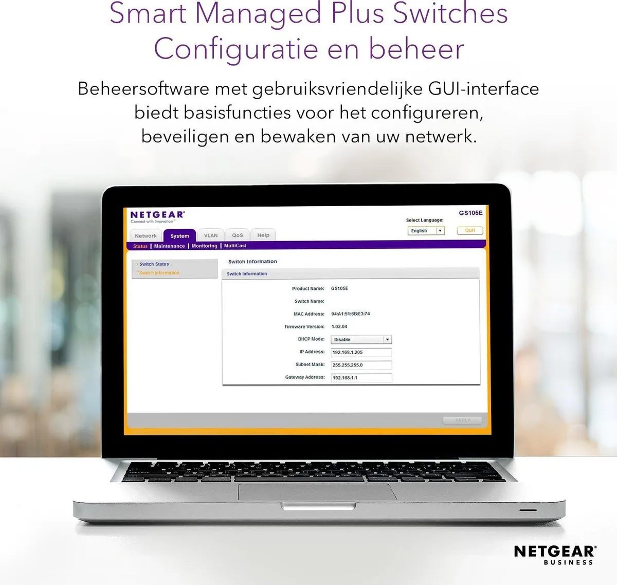 Netgear GS305E 5-poorts Managed Switch - 1Gbps