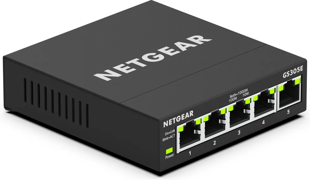 Netgear GS305E 5-poorts Managed Switch - 1Gbps