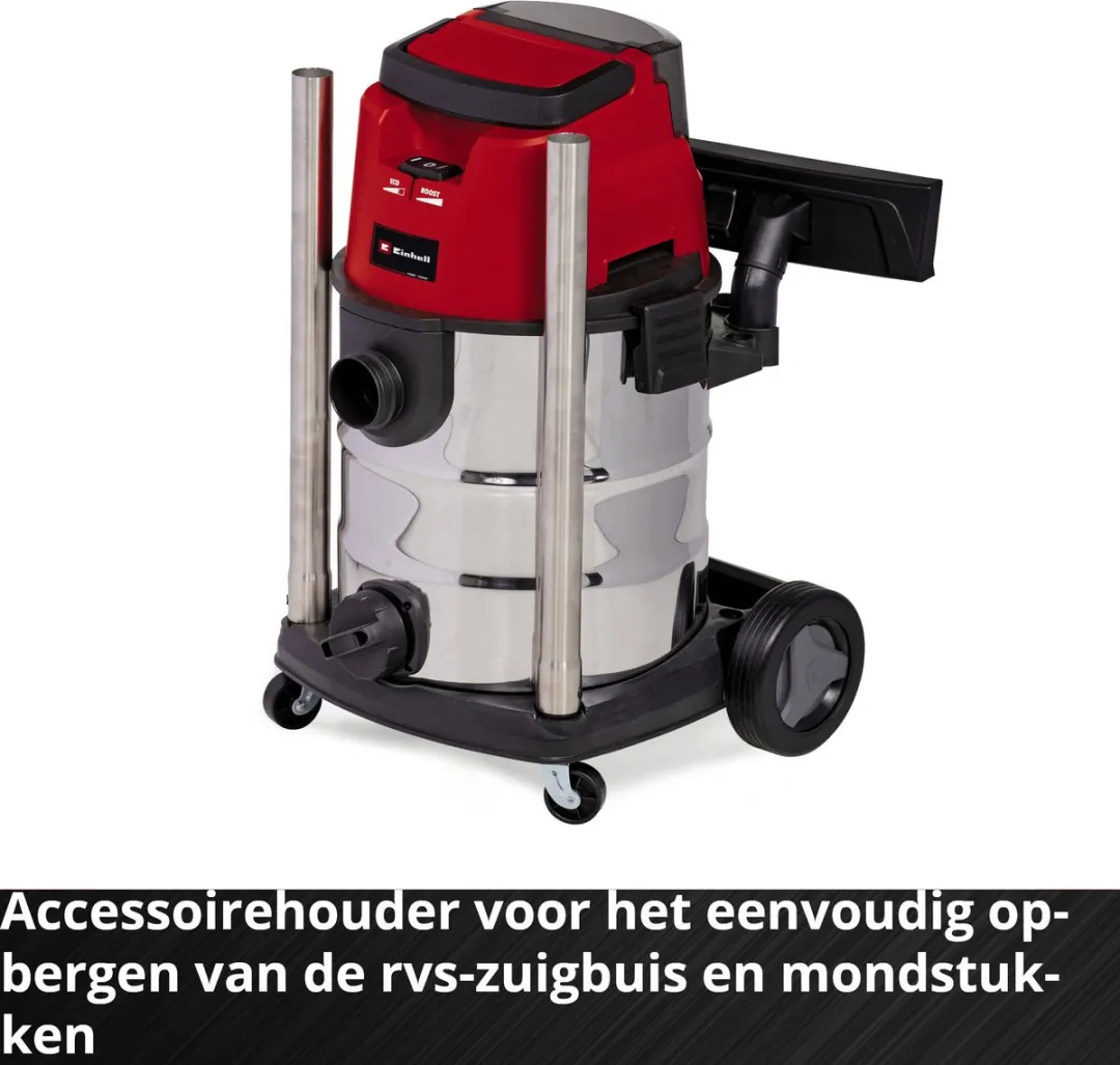 Einhell TE-VC 36/25 Li S Accu Nat-/Droogzuiger - 25L - Blaasfunctie