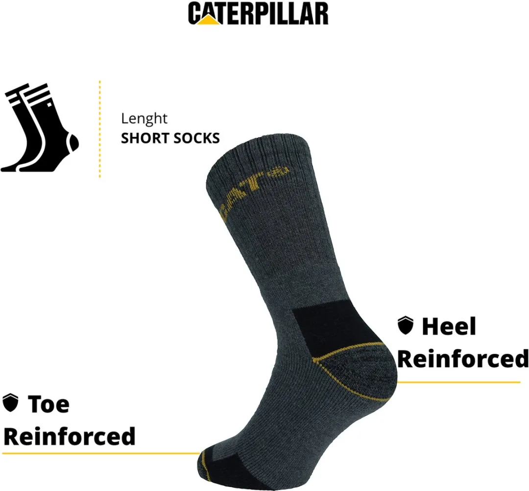 Caterpillar Heren Werksokken 12 Paar - Grijs - 43-46