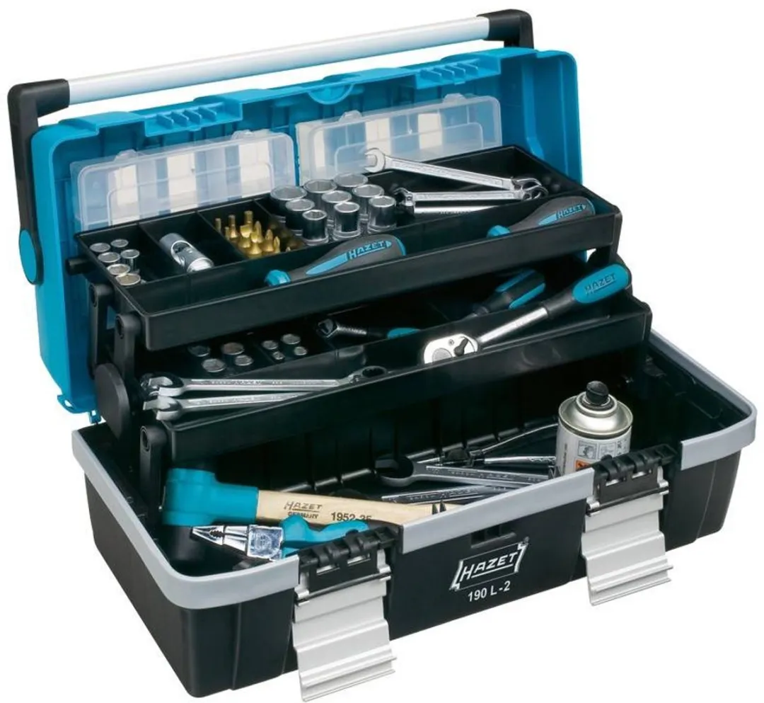 Hazet 190L-2 Gereedschapskist - Zwart/Blauw/Zilver