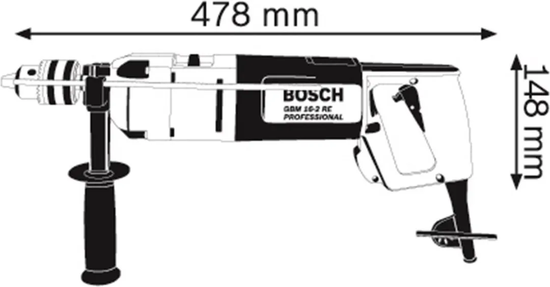 Bosch Professional GBM 16-2 RE Boormachine - 16mm
