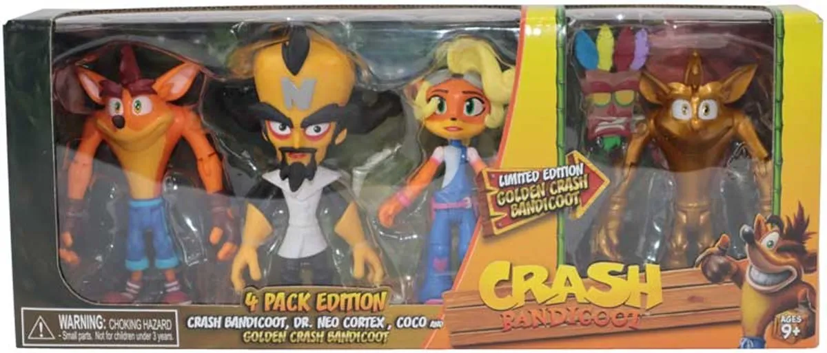 Bandai Crash Bandicoot Figuren Set 4 Stuks