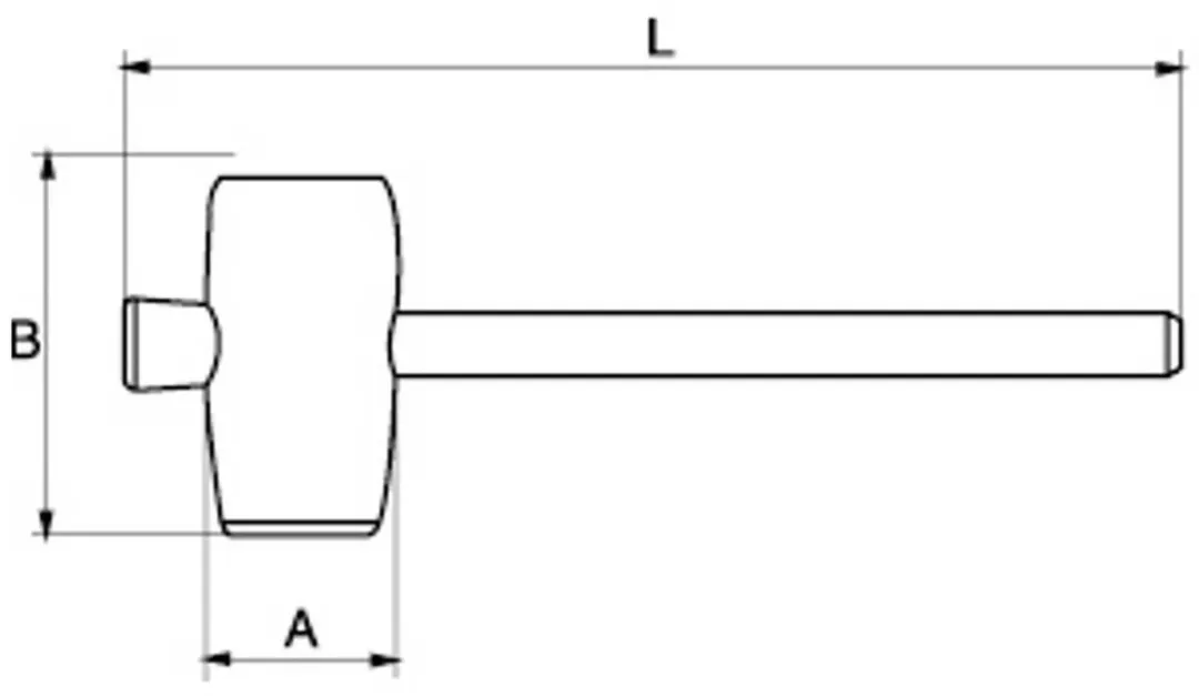 Bahco 3625RM-65 Rubberhamer 440g
