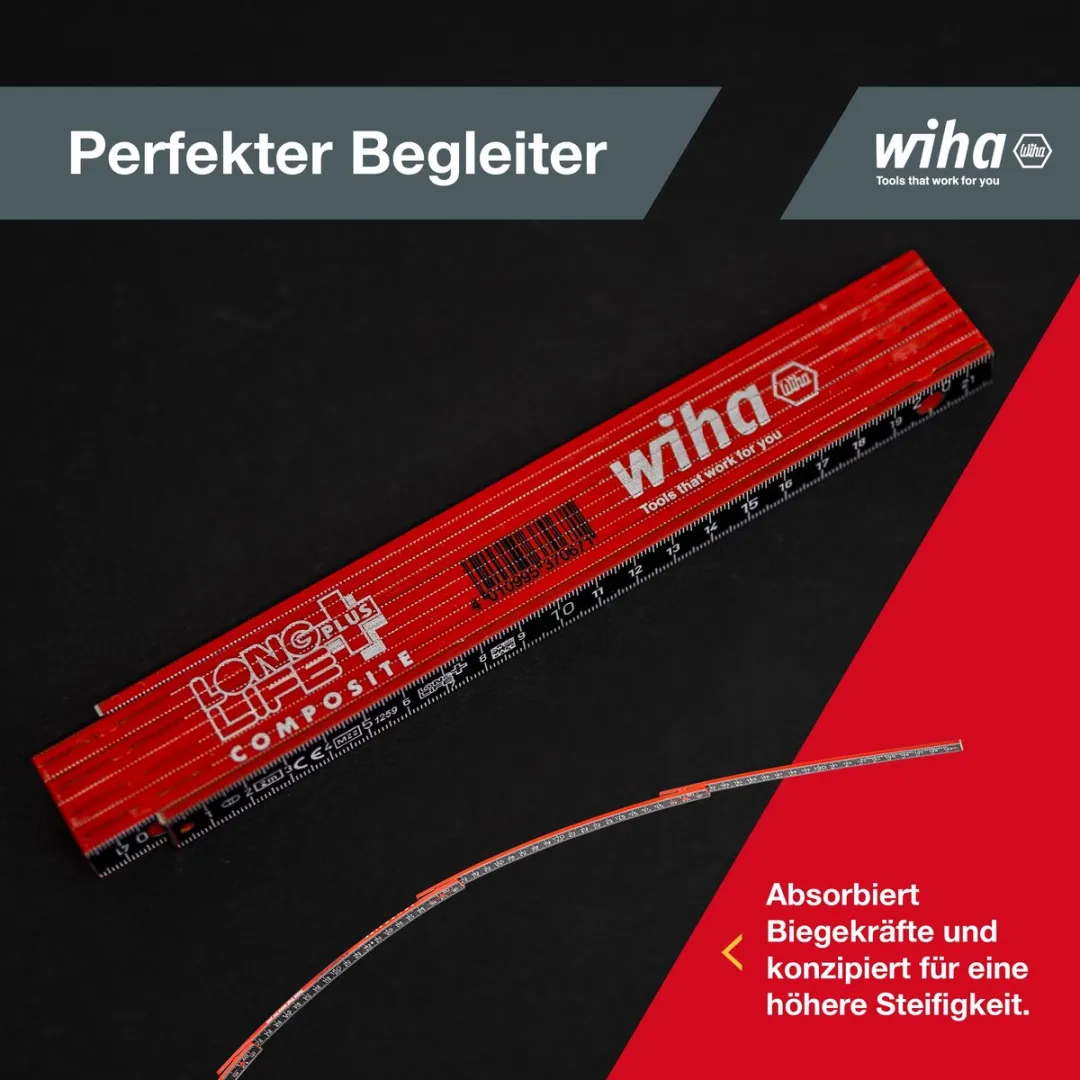 Wiha Duimstok LongLife Plus Composite 2m - 10 Delen