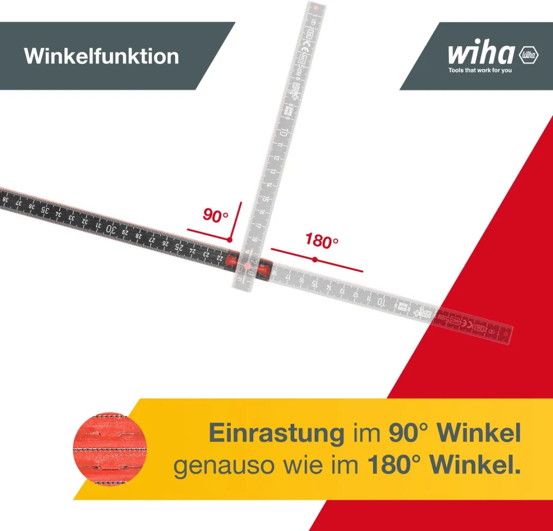 Wiha Duimstok LongLife Plus Composite 2m - 10 Delen