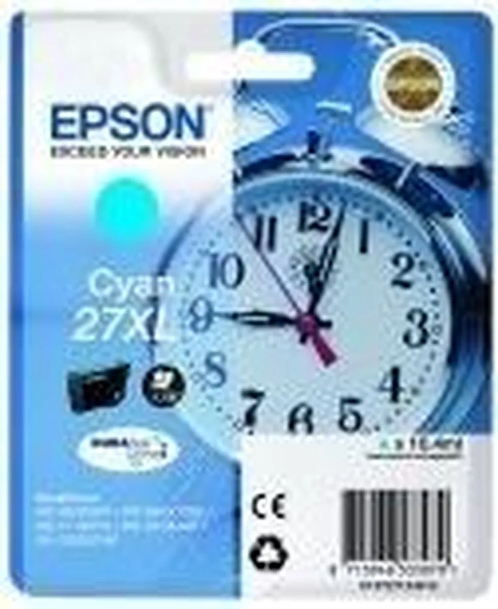 Epson 27XL Cyaan Inktcartridge - 1100 pagina's
