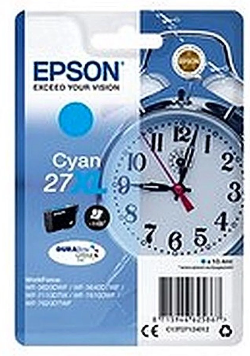 Epson 27XL Cyaan Inktcartridge - 1100 pagina's