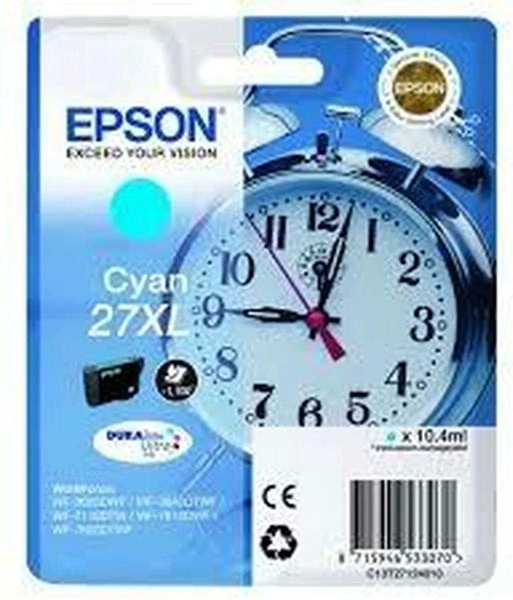 Epson 27XL Cyaan Inktcartridge