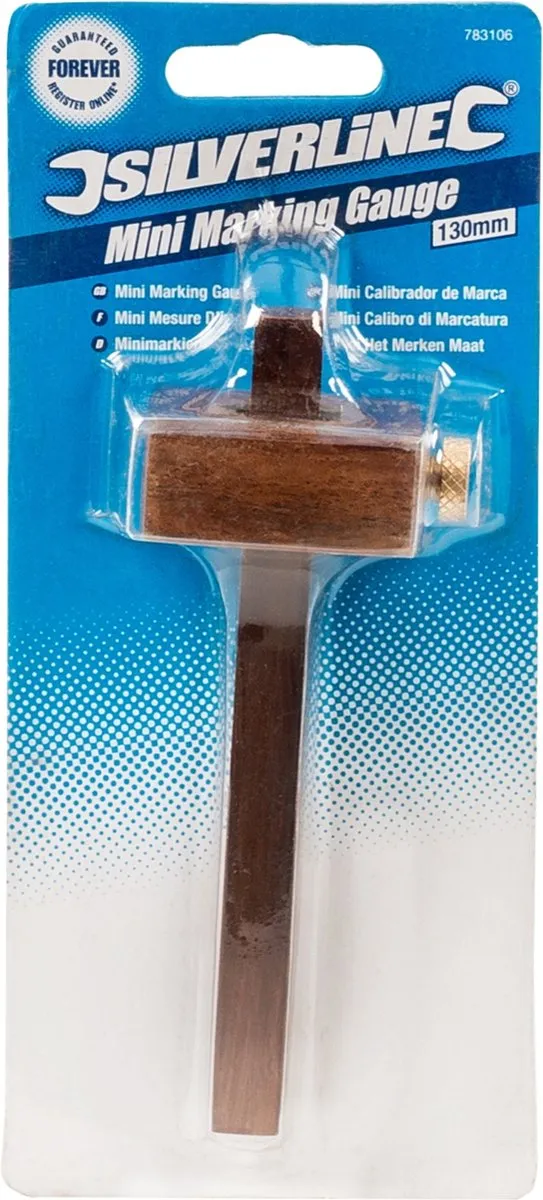 Silverline Kruishout 130mm - Bruin