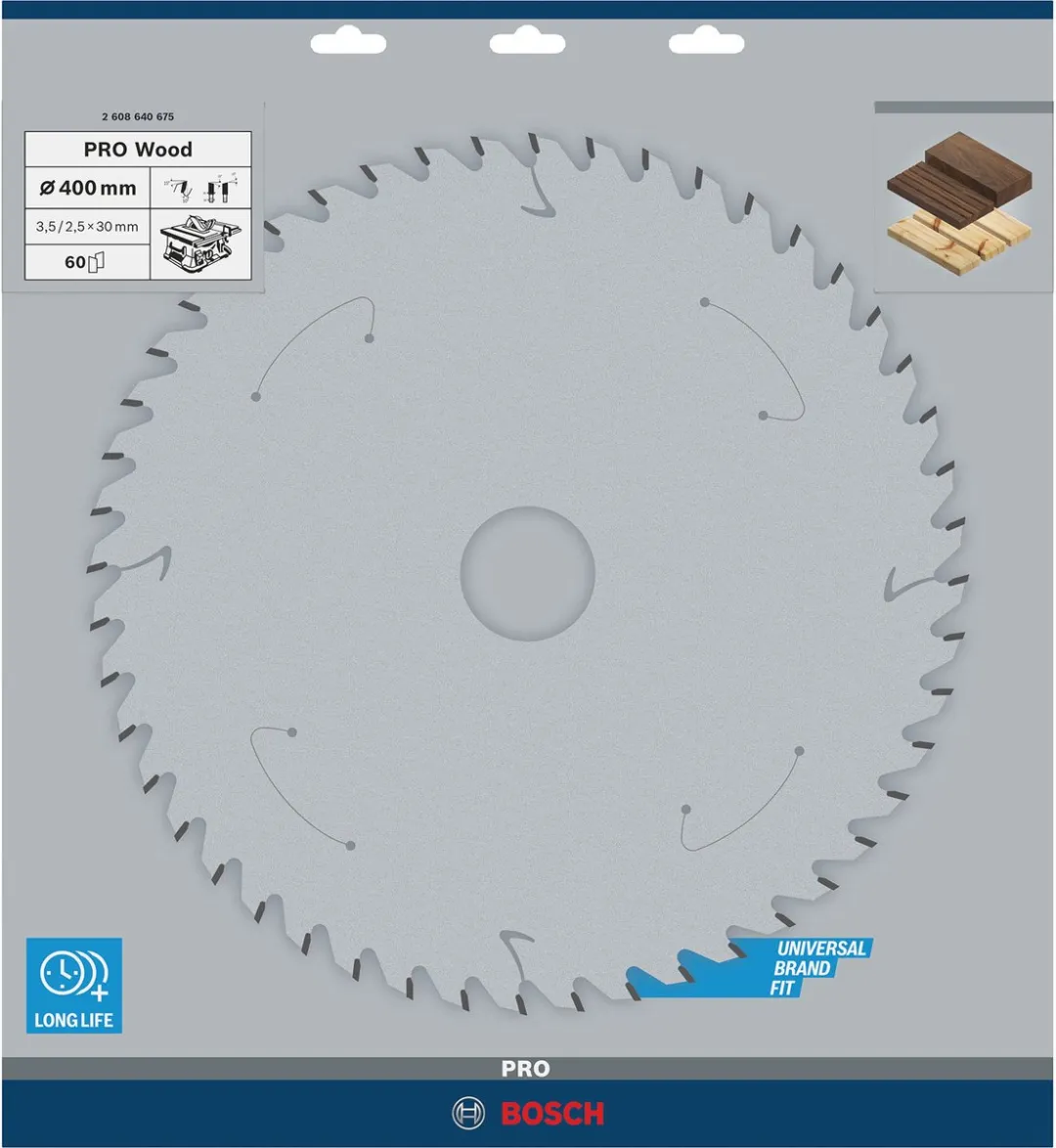 Bosch Professional Cirkelzaagblad Optiline Hout 400mm - 60T