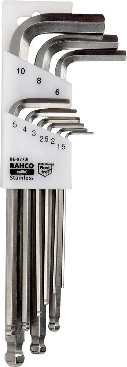 Bahco Haakse Schroevendraaierset 9-delig - 2-10mm