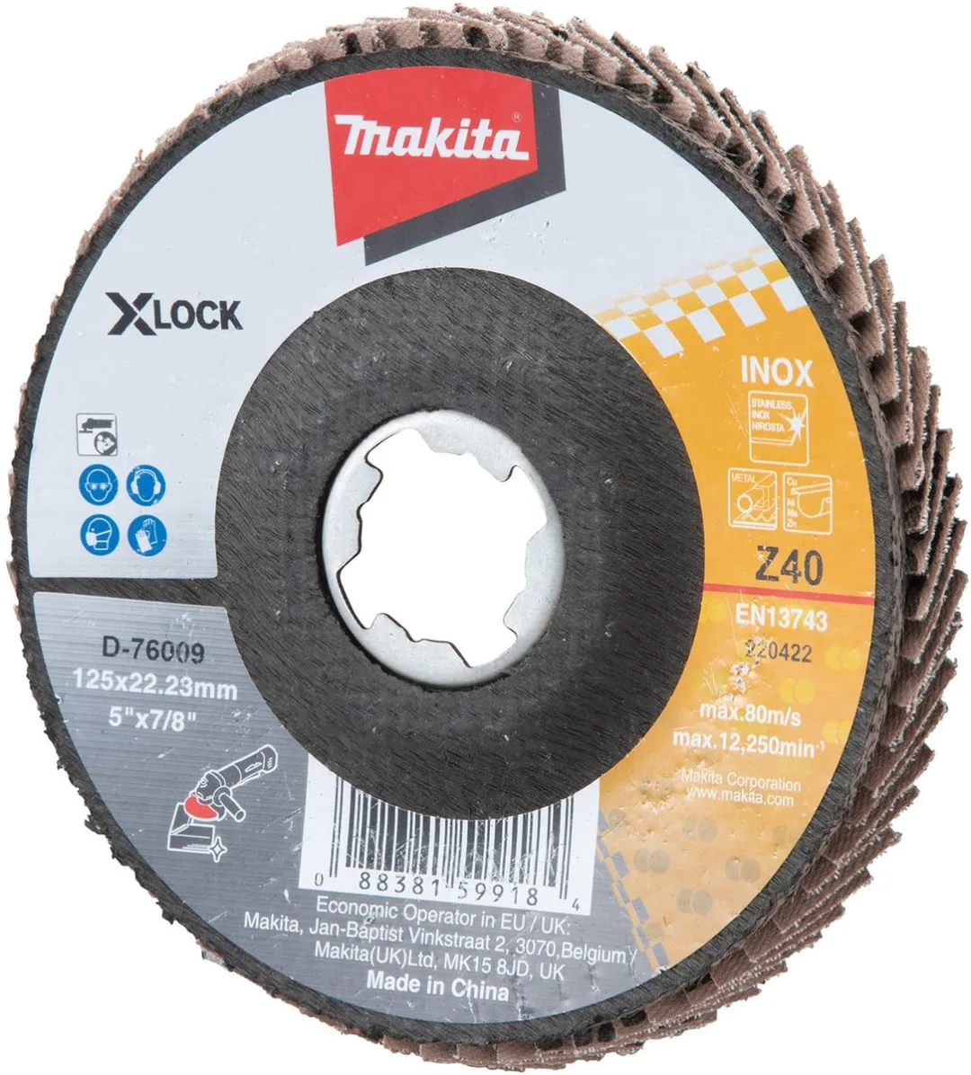 Makita X-LOCK Schuurschijf 125mm Metaal D-76009