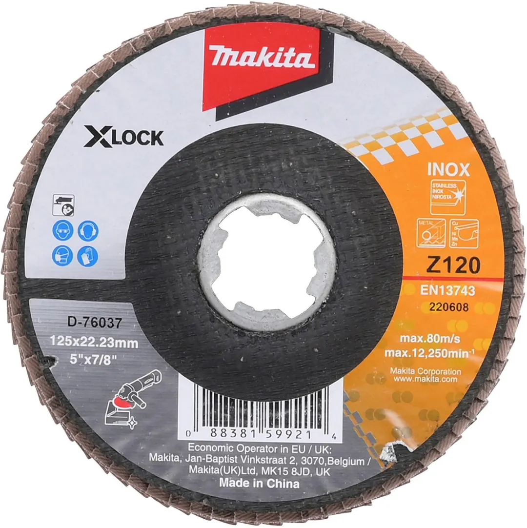 Makita X-LOCK Schuurschijf 125mm Z120