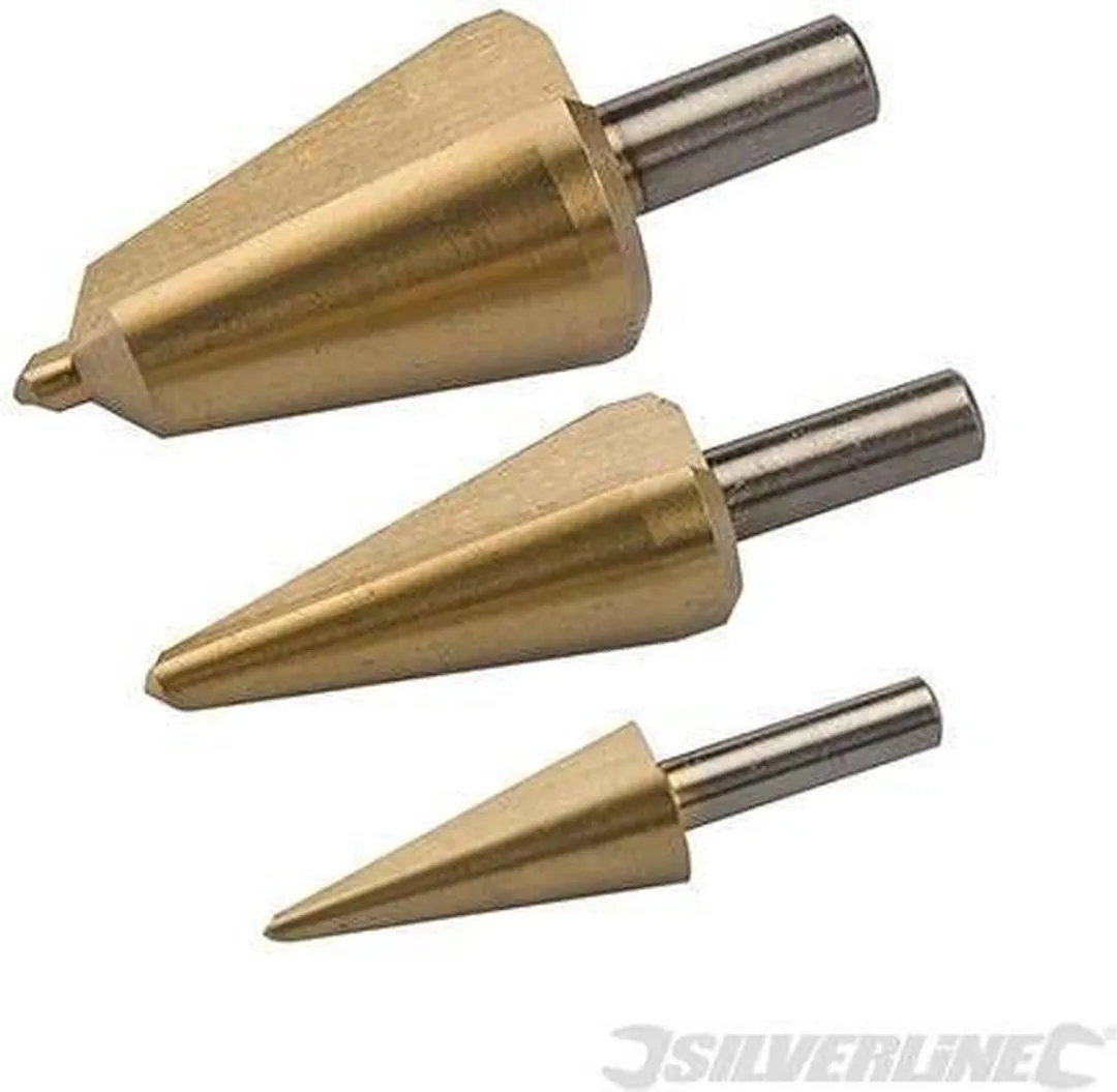 Silverline 3-delige Titanium HSS Platenboor Set
