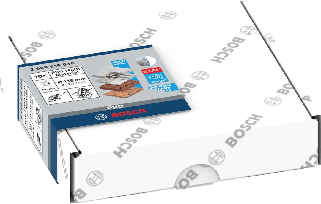 Bosch Professional Diamantschijf 115mm 22,23mm - 10 Stuks