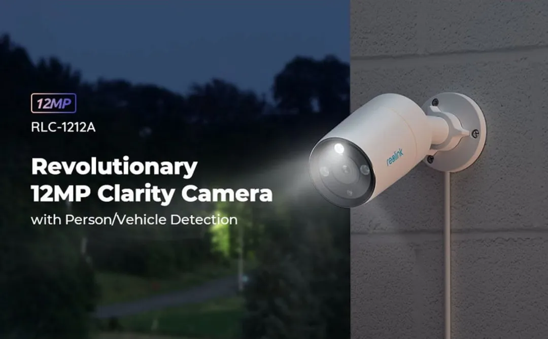 Reolink RLC-1212A IP Camera - 4K Binnen & Buiten Wit