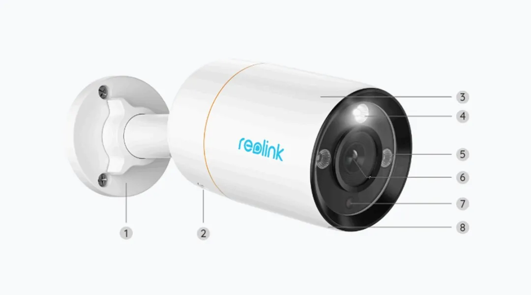 Reolink RLC-1212A IP Camera - 4K Binnen & Buiten Wit