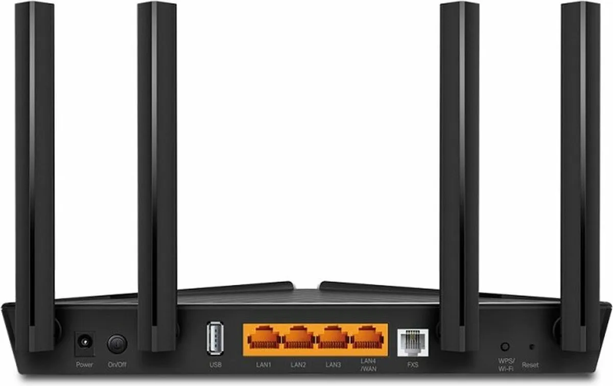 TP-Link XX230V Router - WiFi 6 Dual-Band 1200 Mbps - Zwart