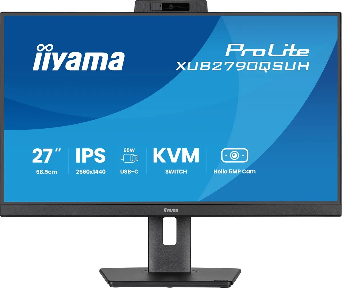 iiyama ProLite XUB2790QSUH-B2 Monitor 27" QHD IPS - USB-Hub - afbeelding 6 van 6