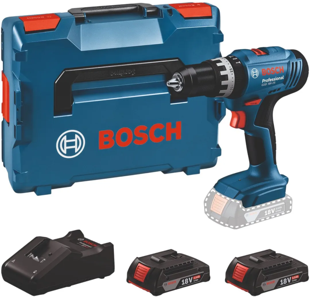 Bosch Professional GSB 18V-25 Klopboormachine - 2 snelheden - 2x accu