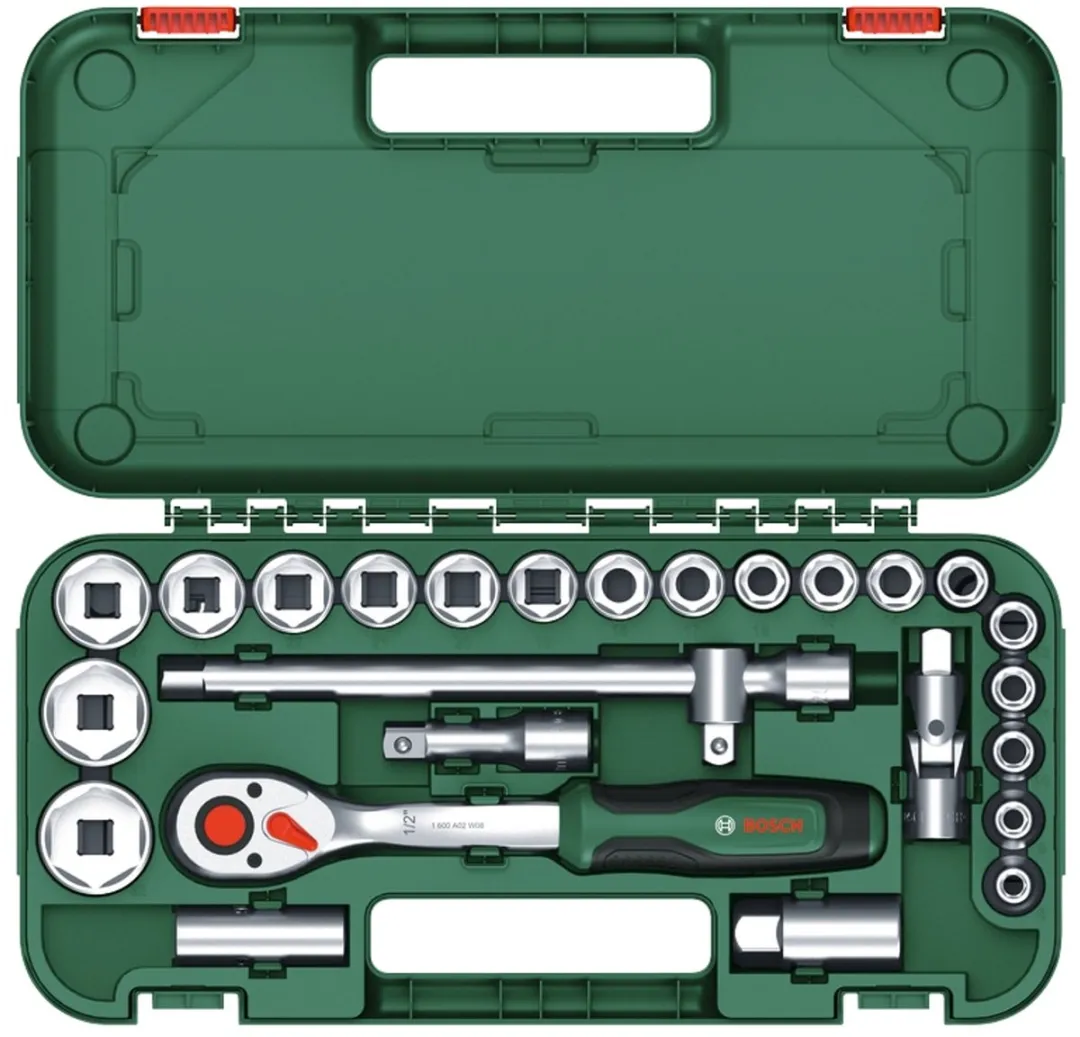 Bosch 1600A02Z9F Dopsleutelset 1/4 - 1 Stuk