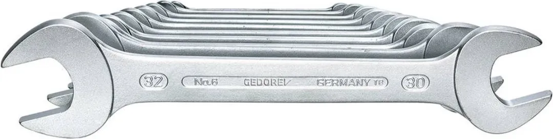 Gedore 6077620 Dubbele Steeksleutelset 10-delig 6-32mm