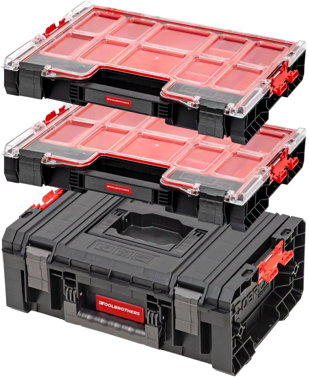 Toolbrothers RHINO Gereedschapskofferset 1x Koffer + 2x Organizer