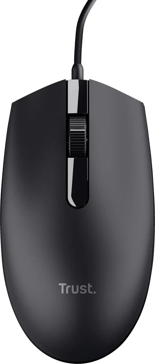 Trust TM-101 Ambidextre Optische Muis 1200 DPI - Zwart - afbeelding 6 van 6
