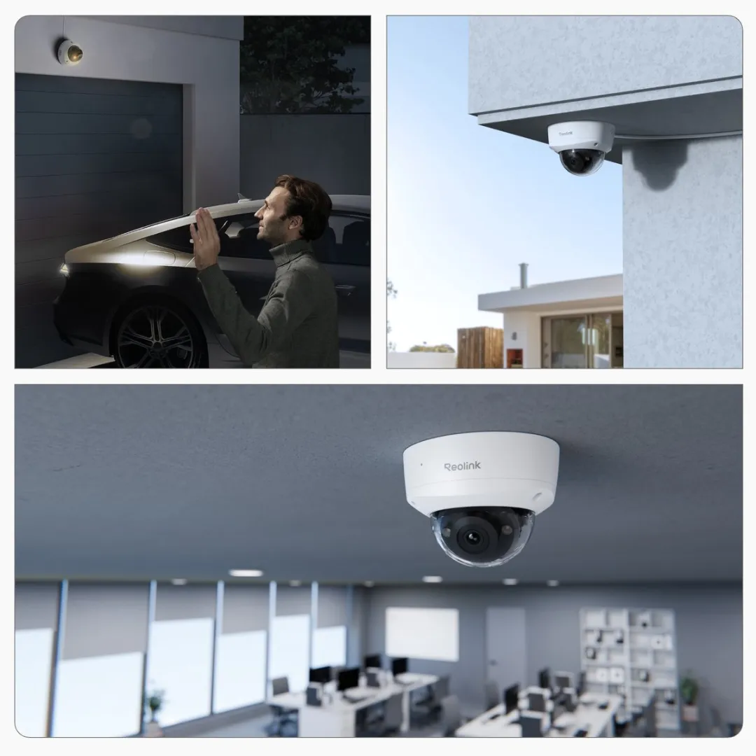 Reolink IK10 4K PoE Dome Camera Wit - 2.8mm - 512GB microSD