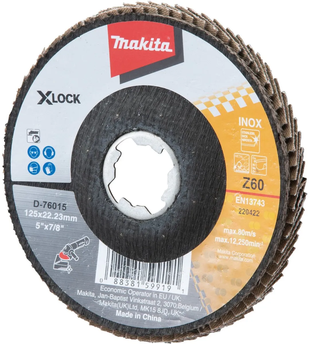 Makita X-LOCK Schuurschijf 125mm Z60 - D-76015