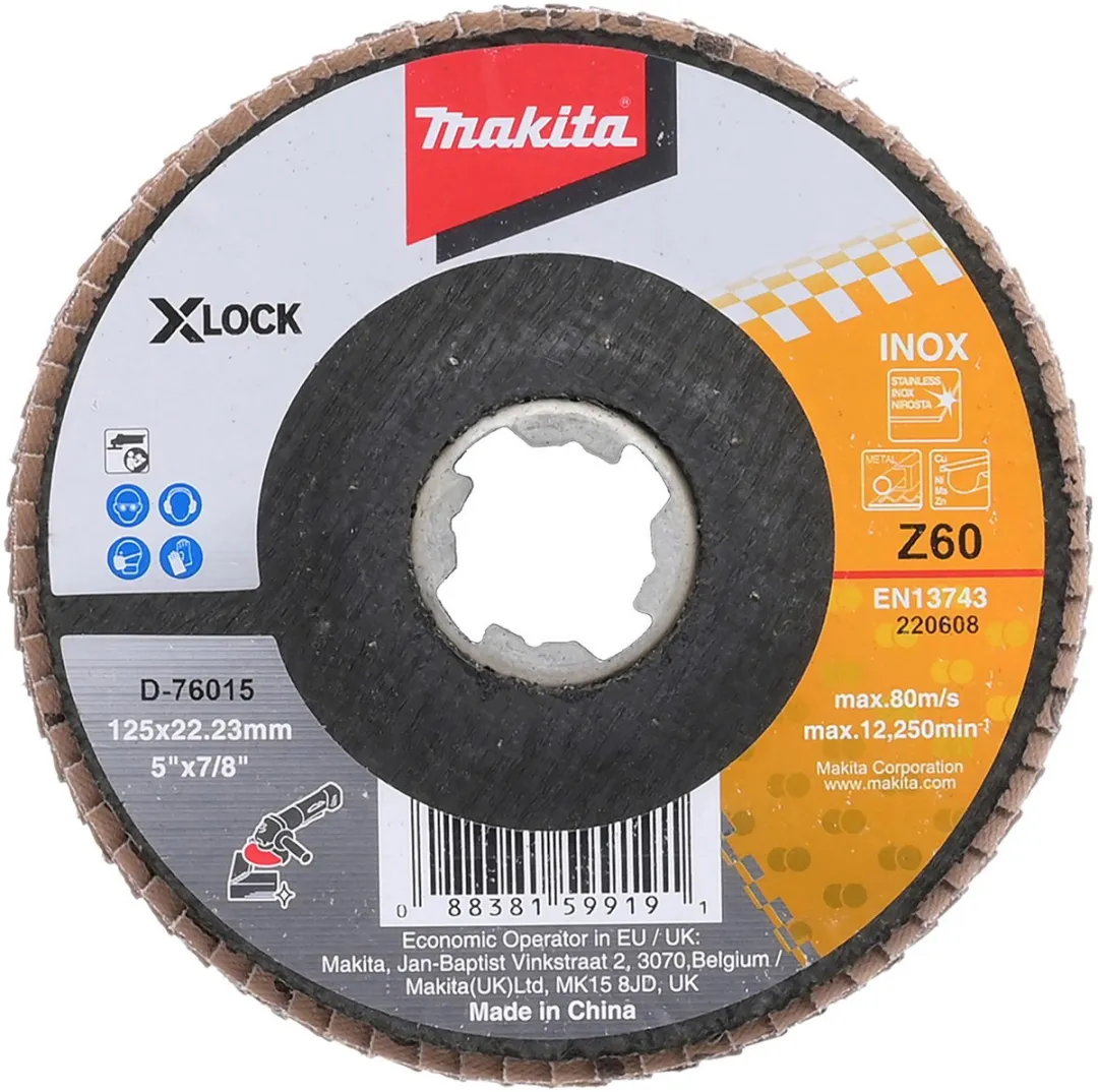 Makita X-LOCK Schuurschijf 125mm Z60 - D-76015