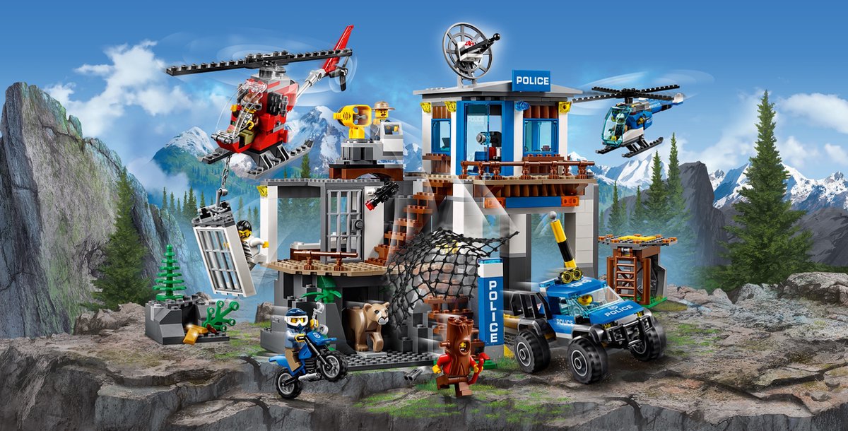 LEGO City Bergpolitie Politiekantoor op de Berg - 60174