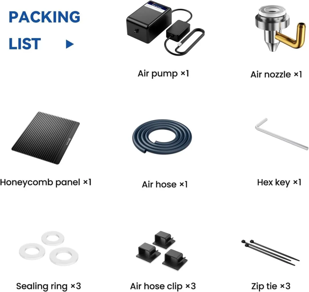 Sculpfun iCube Ultra Air Assist Kit - Hogedrukluchtpomp