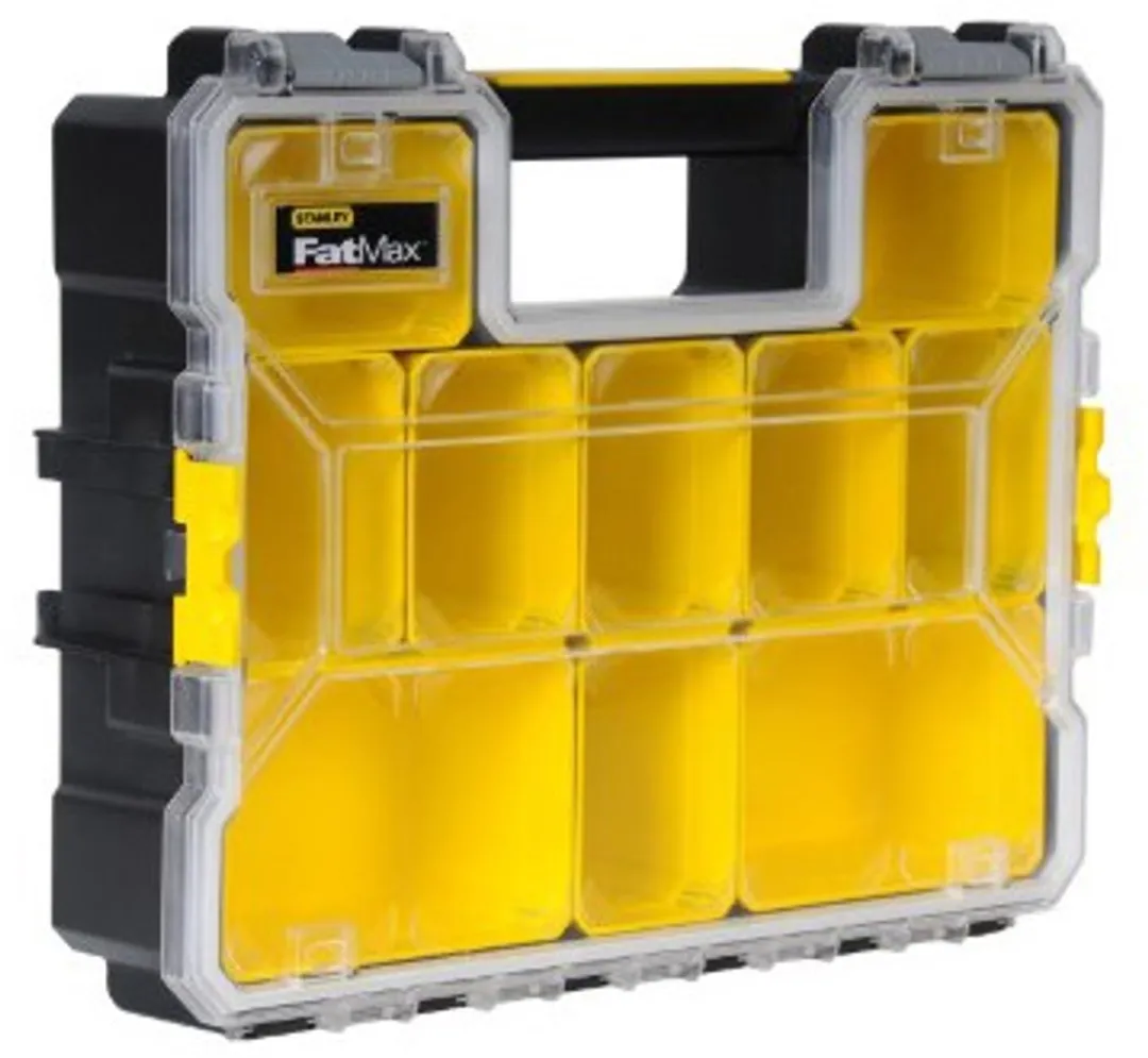 Stanley FatMax Ondiepe Organizer 1-97-519 - 10 Bakjes - Zwart/Geel