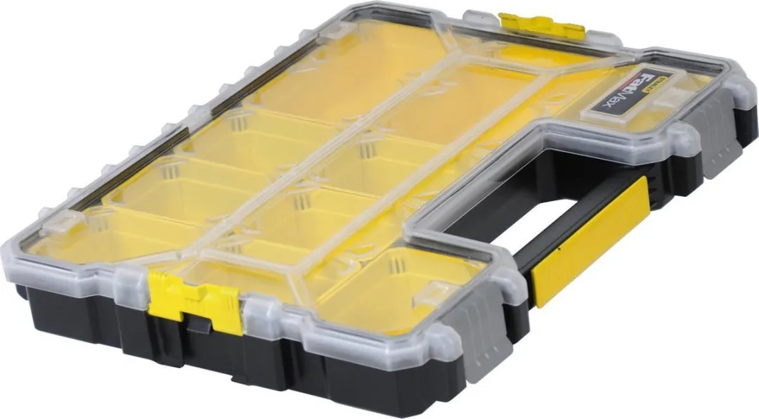 Stanley FatMax Ondiepe Organizer 1-97-519 - 10 Bakjes - Zwart/Geel