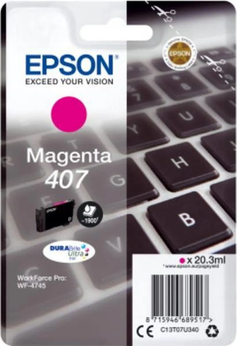 Epson WF-4745 Magenta XL Cartridge C13T07U340