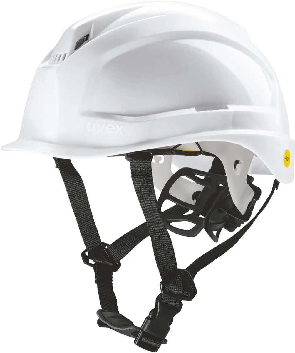 Uvex Pheos S-KR Mips Industrieschutzhelm - 3 Ventilatieopeningen - Wit - Maat 52-61