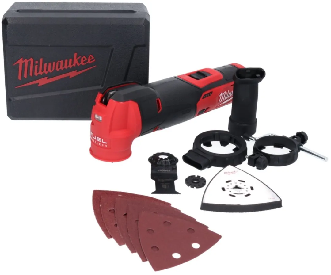 Milwaukee M12 FMT-0 Accu Multitool - 2 Hulpstukken