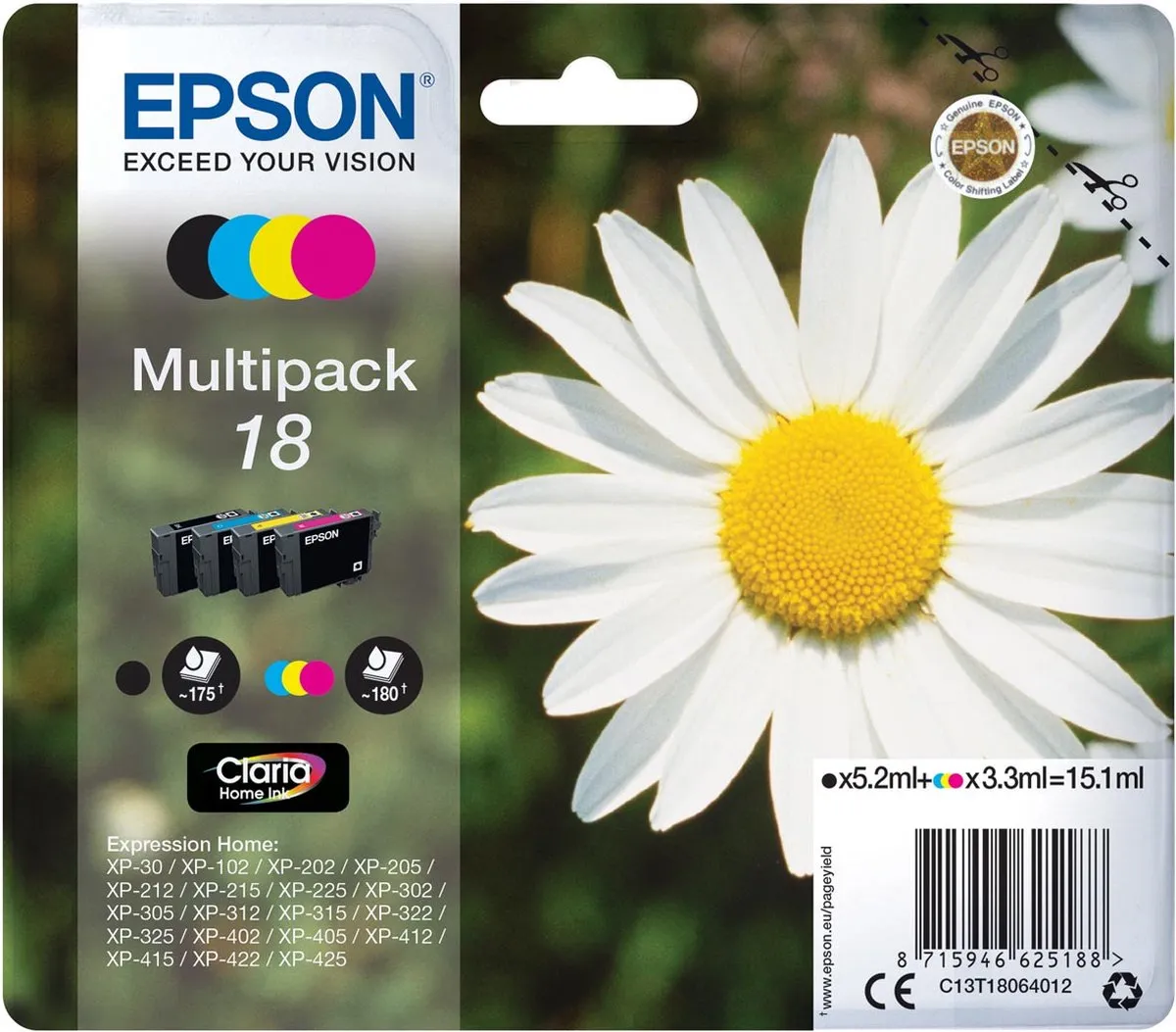 Epson T1294 Geel Inktcartridge - 7ml
