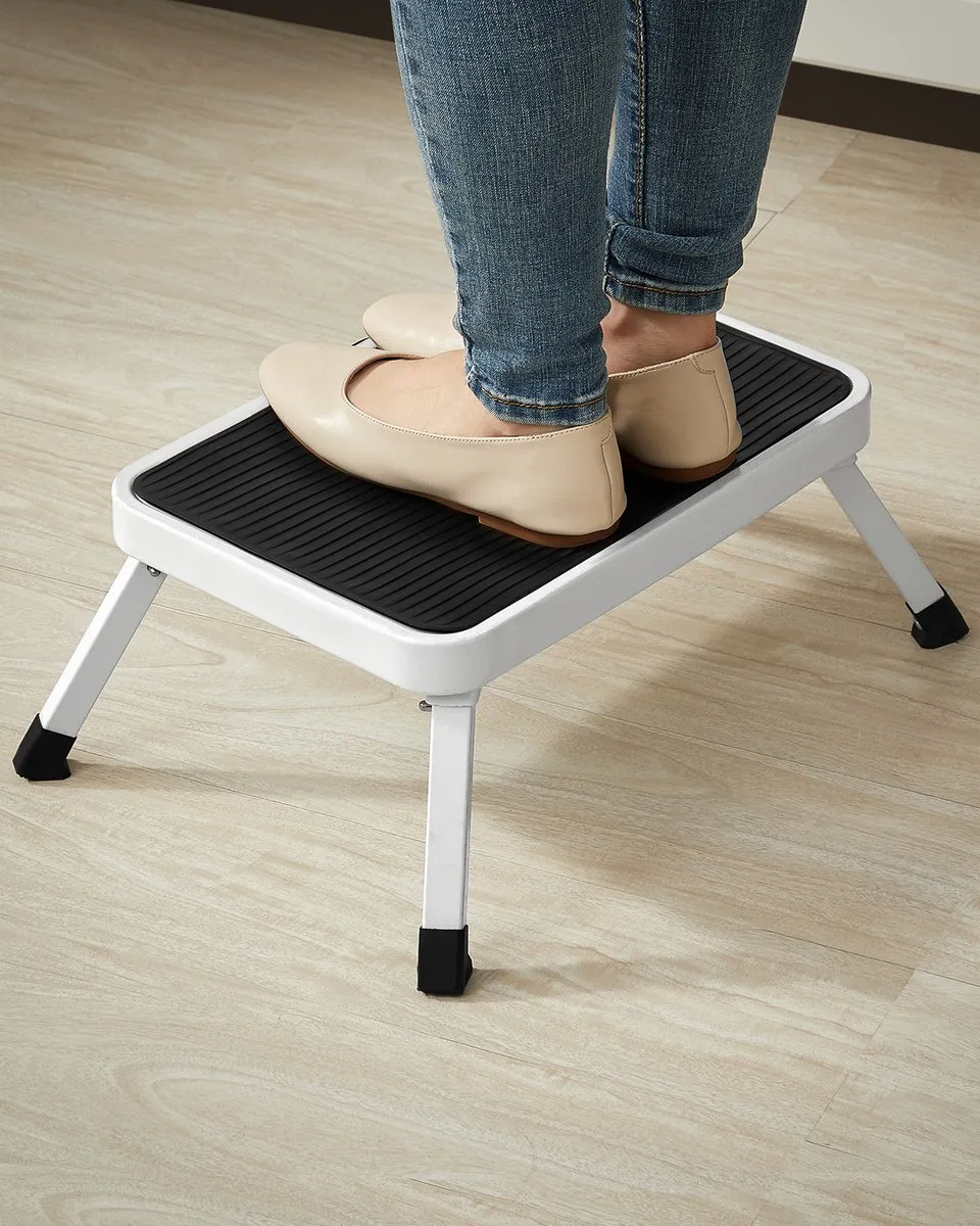 Songmics GSL01WTV1 Opvouwbare Trapladder - 1 Treden - 150 kg