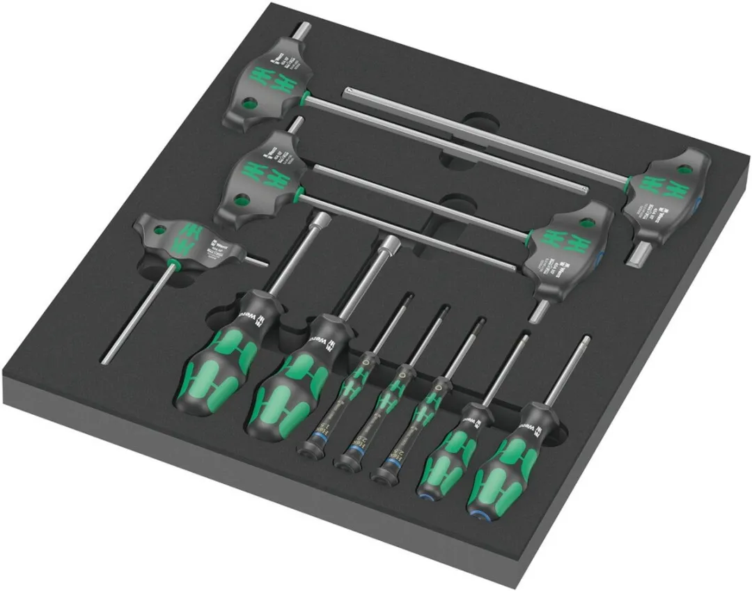 Wera 05150104001 Schroevendraaierset 12-delig - Schuimstof Inlay