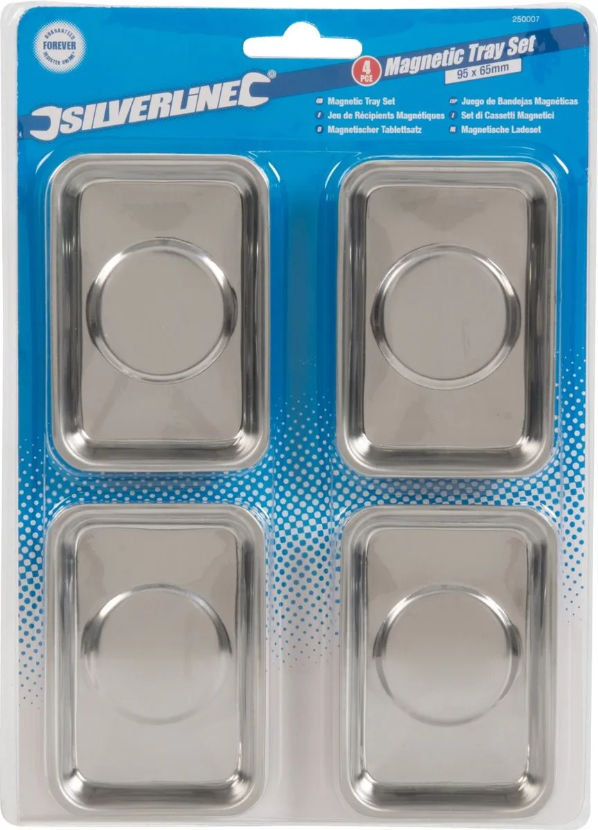 Silverline Magnetische Gereedschapsbakken 250007 - 4-delig